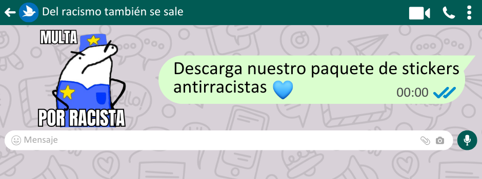 "Del racismo también se sale"