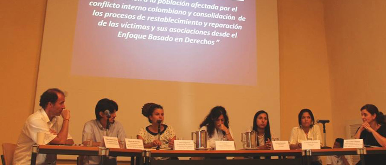  Acto de cierre del convenio de apoyo a víctimas en Colombia
